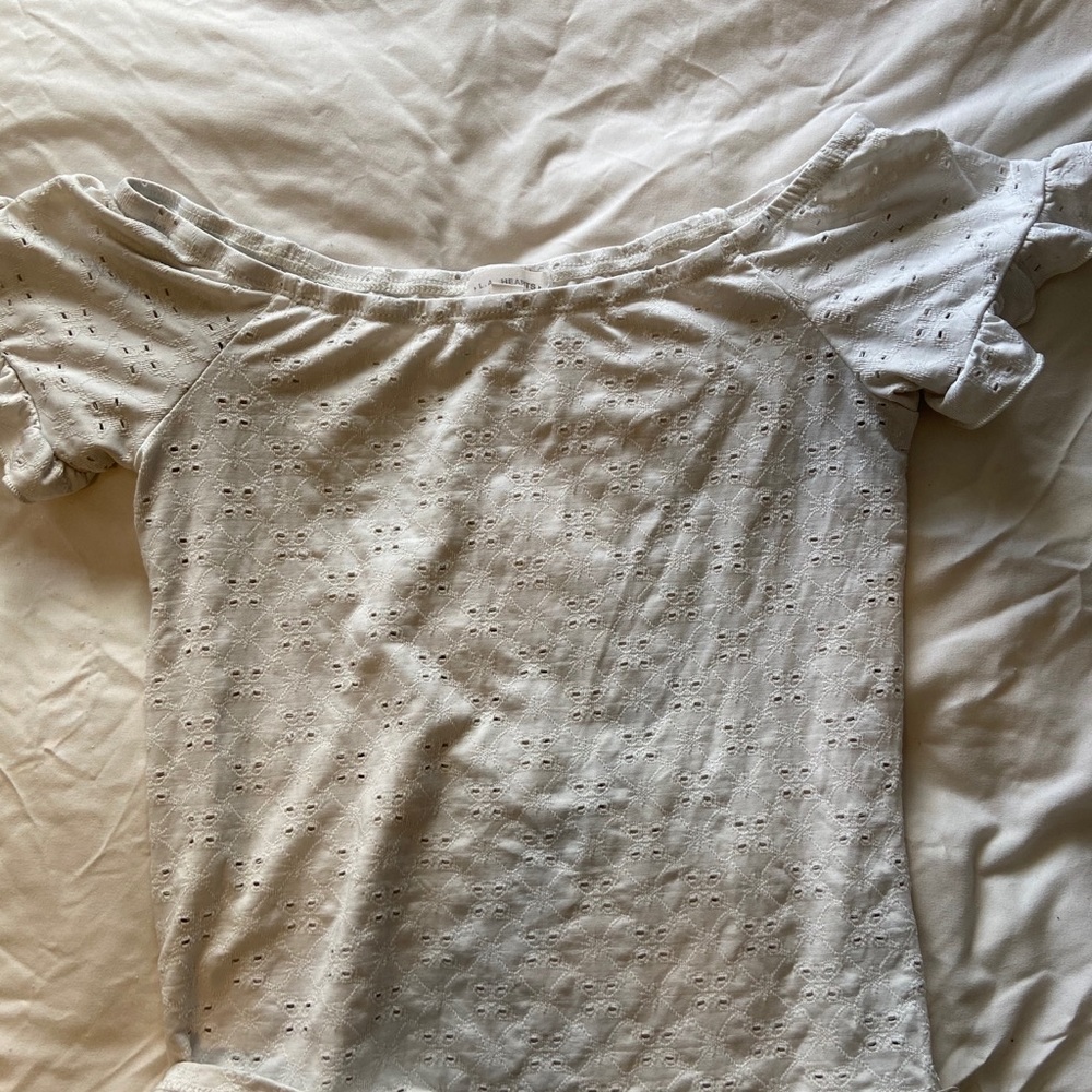 L.A. Hearts off the shoulder white top